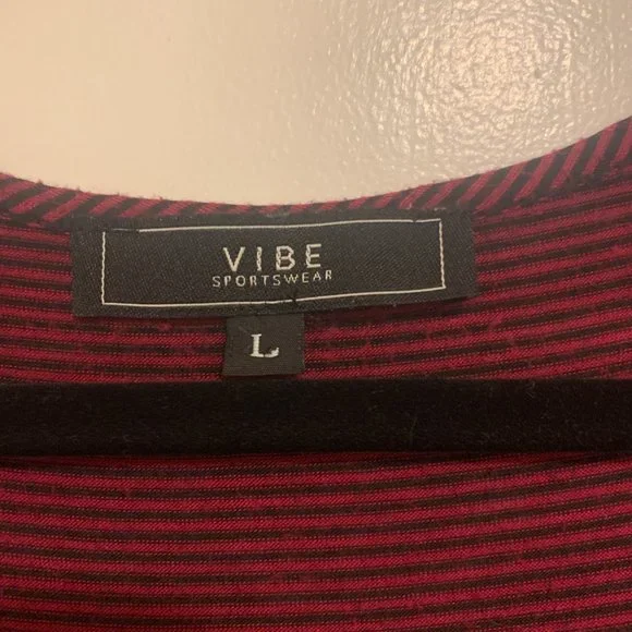 Red Striped T-Shirt Dress - Picture 3 of 3